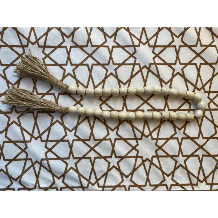 سبحة HOLY Off-White Tasbeeh – 33 Beads 55 cm